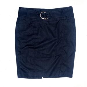 Black y2k pencil skirt